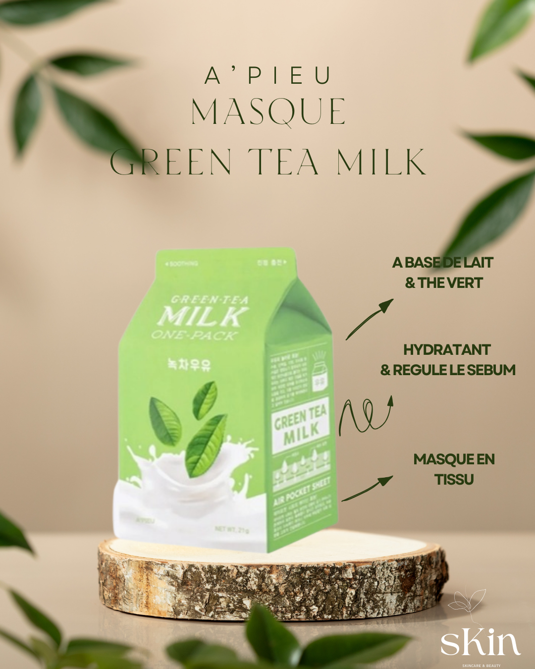 A'PIEU MASQUE GREEN TEA MILK