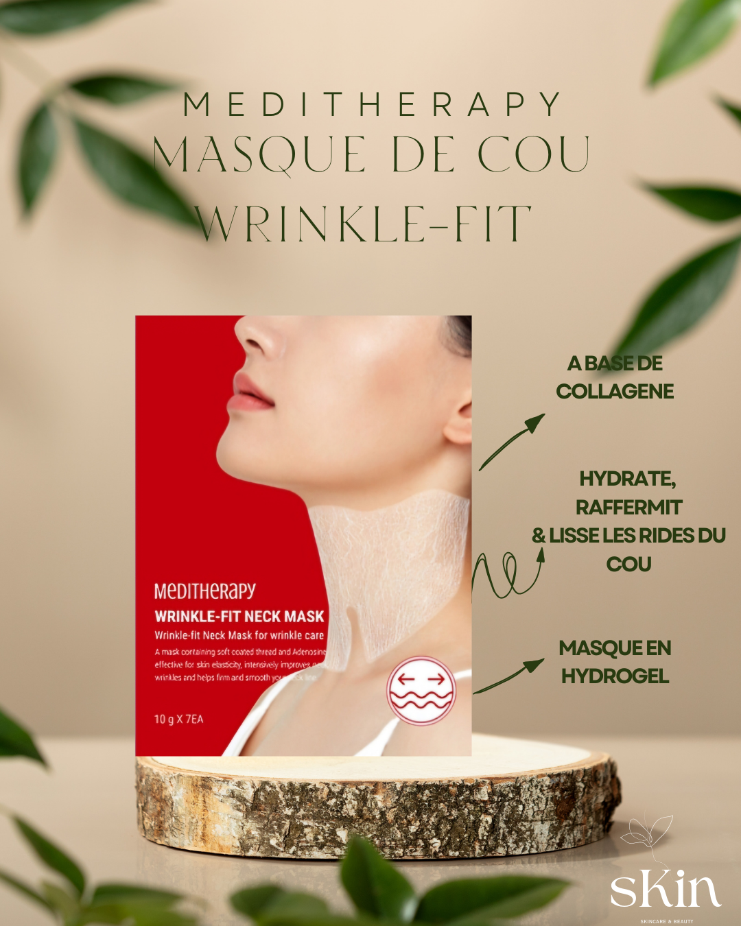 MEDITHERAPY MASQUE POUR LE COU WRINKLE-FIT NECK MASK