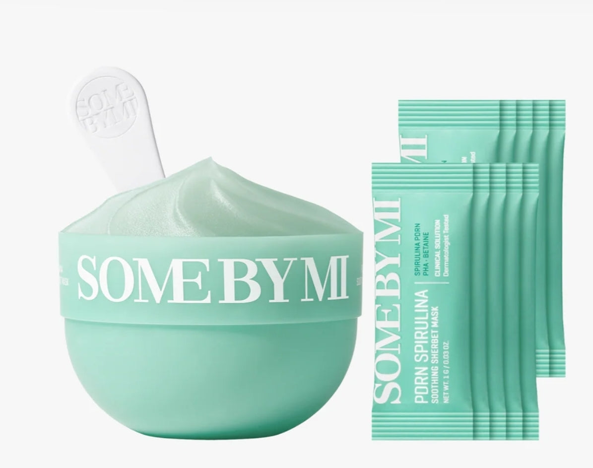 SOME BY MI MASQUE SPIRULINA PDRN SOOTHING SORBET MASK