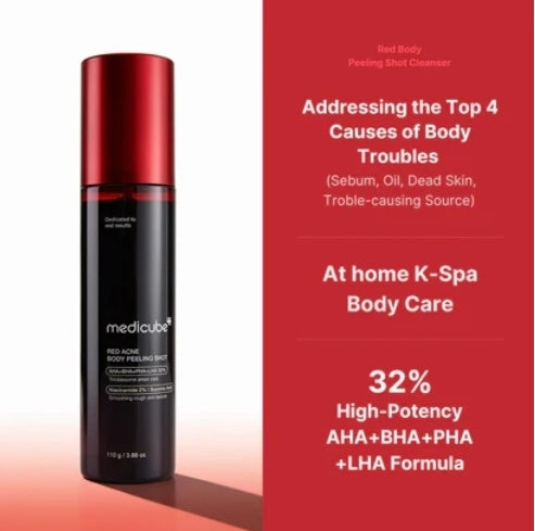 MEDICUBE SOIN DU CORPS RED ACNE BODY PEELING SHOT