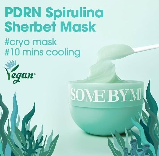 SOME BY MI MASQUE SPIRULINA PDRN SOOTHING SORBET MASK