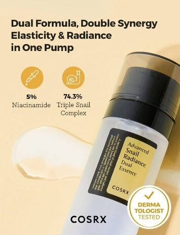 COSRX ESSENCE ADVANCED SNAIL RADIANCE DUAL ESSENCE