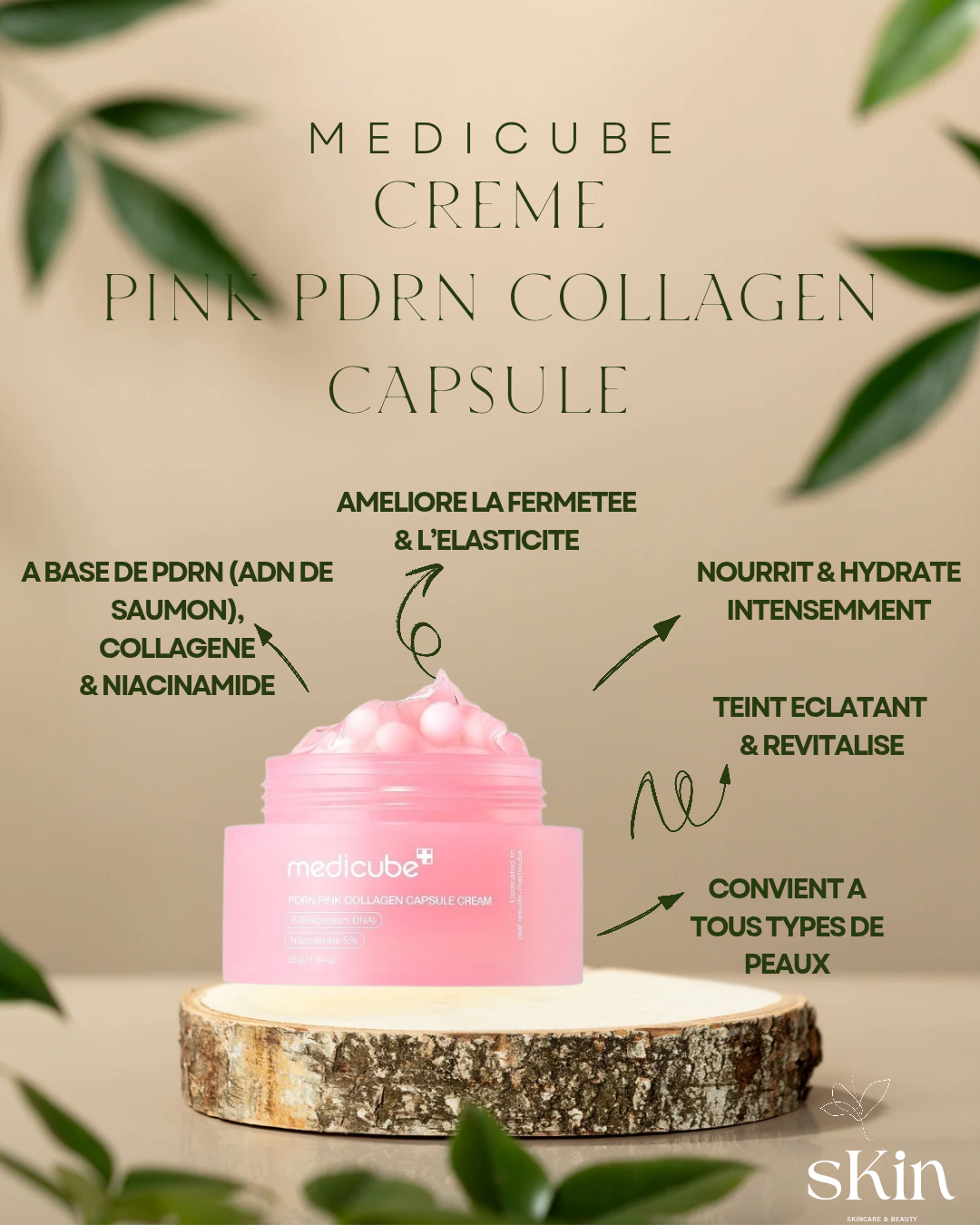 MEDICUBE CREME PDRN PINK COLLAGEN CAPSULE CREAM