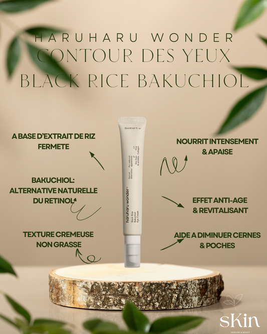 HARUHARU WONDER CONTOUR DES YEUX BLACK RICE BAKUCHIOL EYE CREAM