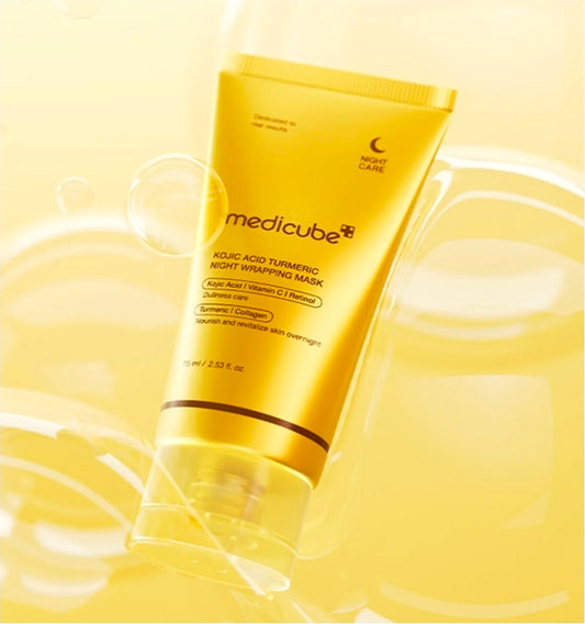 MEDICUBE MASQUE DE NUIT KOJIC ACID TURMERIC NIGHT WRAPPING MASK