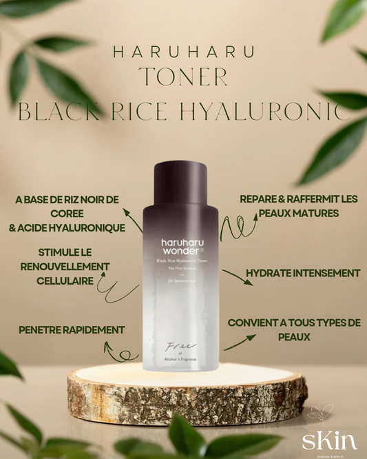 HARUHARU WONDER TONER BLACK RICE HYALURONIC TONER FRAGRANCE FREE