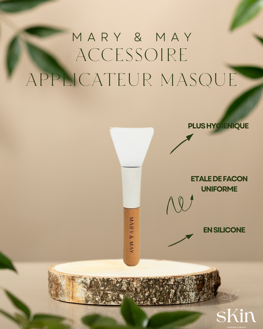 MARY & MAY APPLICATEUR EN SILICONE ET BAMBOU POUR MASQUE