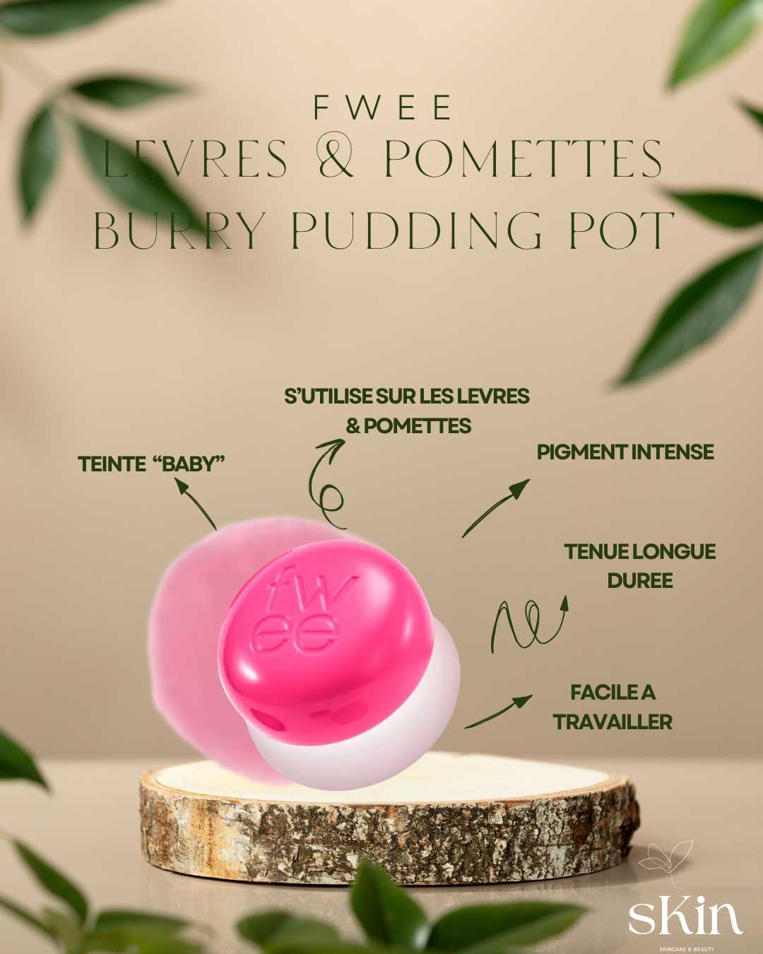FWEE LEVRES & POMETTES BURRY PUDDING POT