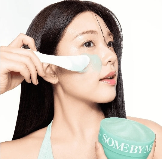 SOME BY MI MASQUE SPIRULINA PDRN SOOTHING SORBET MASK