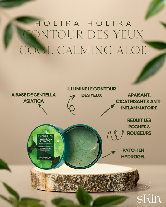 HOLIKA HOLIKA EYEFESSIONAL CONTOUR DES YEUX COOL CALMING ALOE EYE PATCH