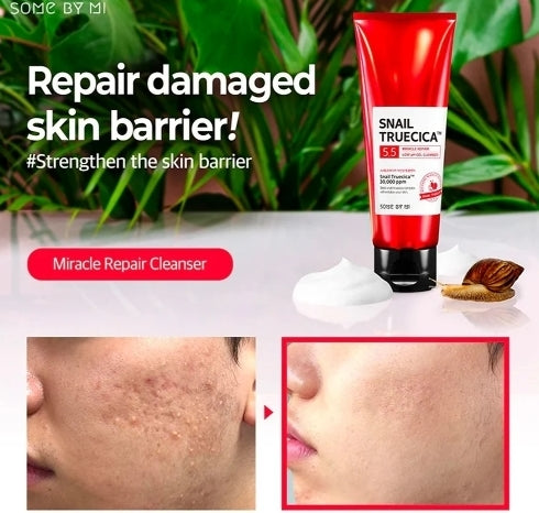 SOME BY MI NETTOYANT SAVON SNAIL TRUECICA MIRACLE REPAIR LOW PH